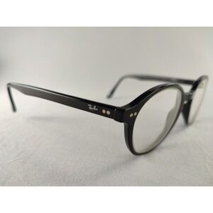 Ray-Ban‎ RB 5193 2000 Shiny Black Round Eyeglass Frames 48-20-140 Italy